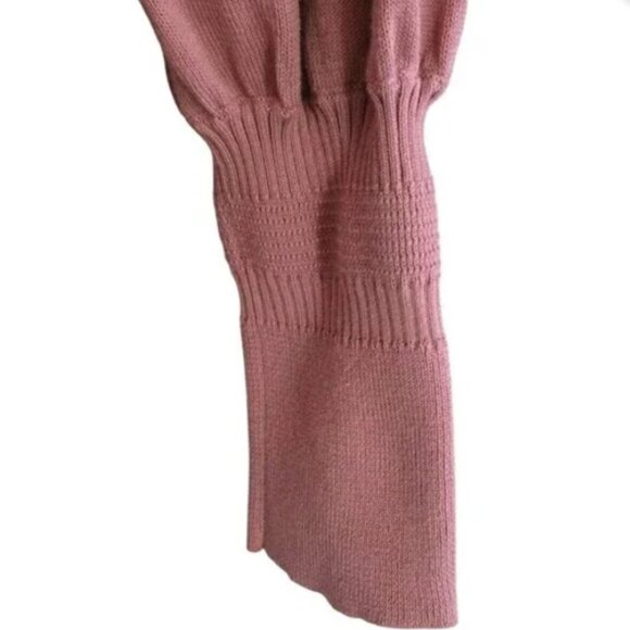 APIECE APART Women's Pink V-Neck Puff Sleeve Knit Sweater Sz XS - Picture 4 of 8